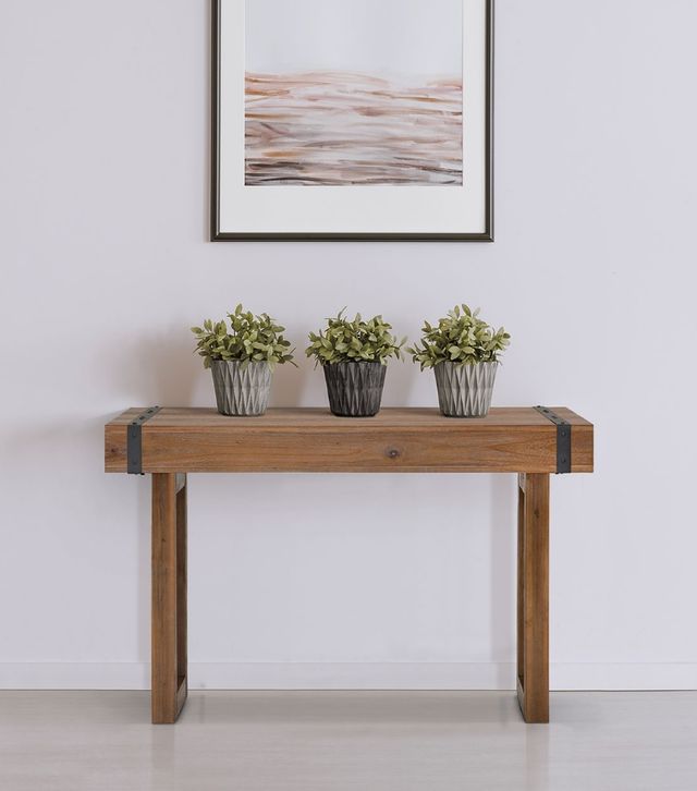 Michael Amini® Brooklyn Walk Burnt Umber Console Table-1