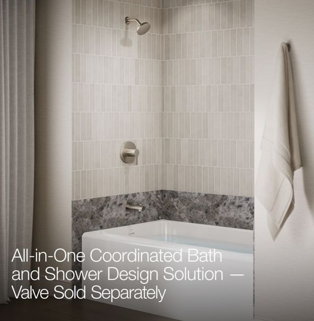 KOHLER® Elate® Rite-Temp® Vibrant Brushed Nickel 1.5 GPM Bath and Shower Trim Kit-3