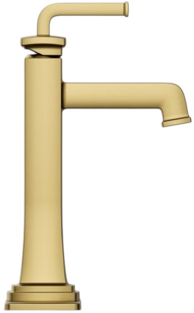 KOHLER® Riff® Vibrant Brushed Moderne Brass Bathroom Sink Faucet-1