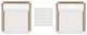 Linon Calabash 3-Piece White Aluminum/Fabric Outdoor Conversation Set-4