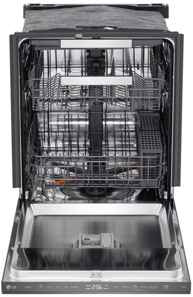 LG FlushFit™ 24" Black Stainless Steel Top Control Built-In Dishwasher with QuadWash® Pro-1