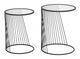 Zuo® Modern Shine 2-Piece Glass Top Nesting Tables with Black Framework-4