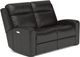 Flexsteel® Cody Dark Brown Power Reclining Loveseat with Power Headrests-0