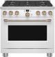 Café™ 36" Matte White Pro Style Dual Fuel Range-0