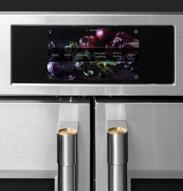 Smart Double Wall Oven Modern kitchen featuring a sleek smart double wall oven