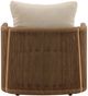 Dovetail Furniture Zosia Natural/Sand Olefin/Teak Outdoor Sofa Chair-3