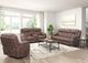 Albany Industries Lux Brown Manual Reclining Sofa-1