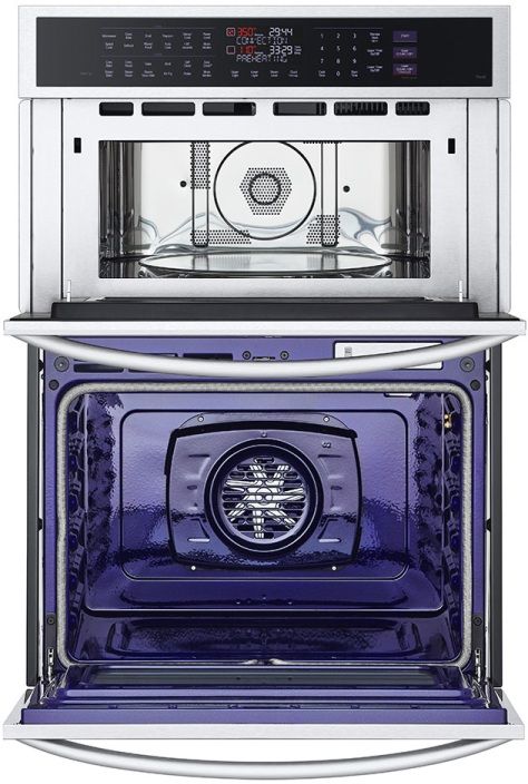 LG 24" 6.4 Cu. Ft. Printproof® Stainless Steel Double Electric Wall Oven-1
