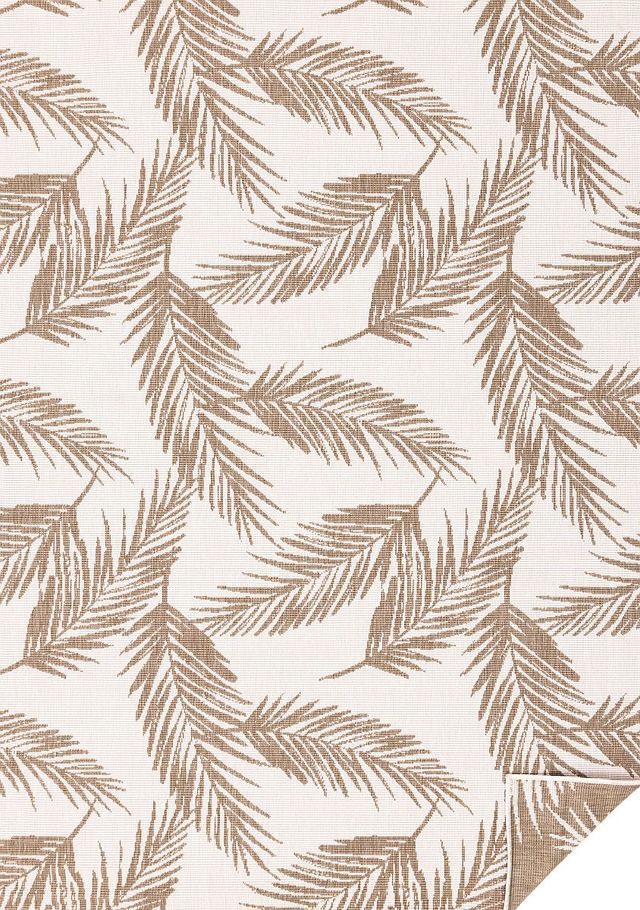 Kalora Interiors Bristol Cream/Taupe 5'x8' Style 1 Indoor/Outdoor Area Rug-0