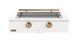 Caliber™ Rockwell Social 42" Matte White Built-In Liquid Propane Outdoor Griddle with Gold Hardware-0