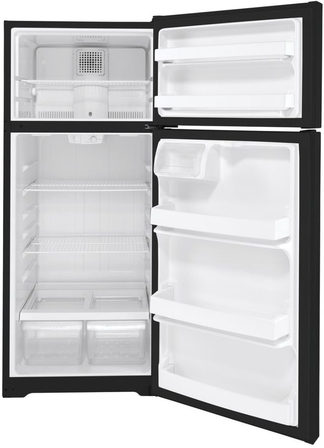 GE® 28" 17.5 Cu. Ft. ENERGY STAR® Black Top Freezer Refrigerator-1