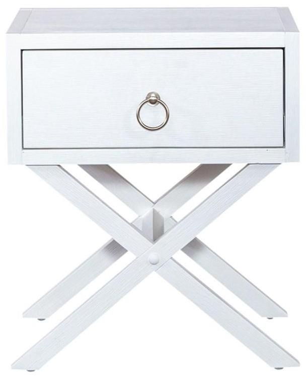 Liberty Furniture East End Wirebrushed White Accent Table-2