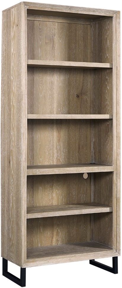 aspenhome® Harper Point Bleached Khaki Bookcase-1