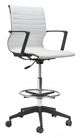Zuo Modern Stacy Drafter White Office Chair-1