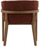 Dovetail Furniture Delmore Natural/Rust Dining Arm Chair-3