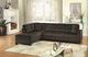 Homelegance® Emilio 2-Piece Chocolate Sectional with Chaise-1