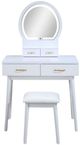 Crown Mark Cecilia 3-Piece White Vanity Set-4