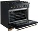 FORNO® Antico Alta Qualita 36" Black Pro Style Dual Fuel Range-3