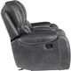 Steve Silver Co. Keily Dove Gray Manual Swivel Glider Recliner-3