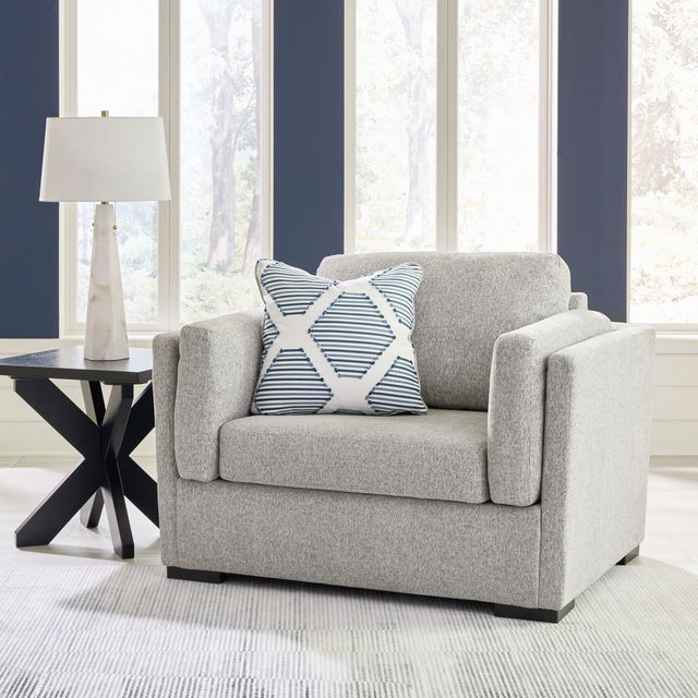 Benchcraft® Evansley Pewter Chair and a Half-4