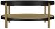 Coaster® Arini 2-Piece Black Occasional Table with Aged Brass Base Set-2