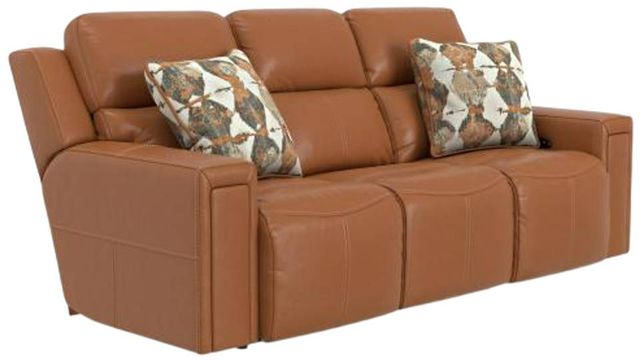 Catnapper® Arezzo Whiskey Leather Power Reclining Sofa with Power Headrest-0