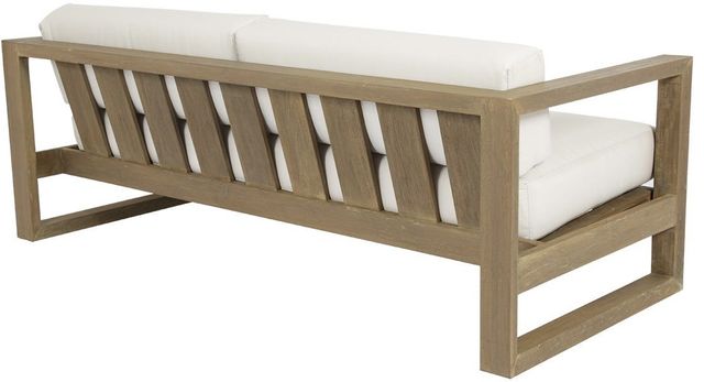 Sunset West Coastal Beige/Natural Fabric/Teak Outdoor Sofa-3