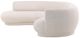 Dovetail Furniture Lake 2-Piece Frio Cream Left-Arm Facing Sofa Sectional and Chaise-2