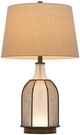 Cal® Lighting & Accessories Morgan Black/Frost Table Lamp-1
