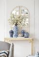 A & B Home Blue/White 9" Vase-5