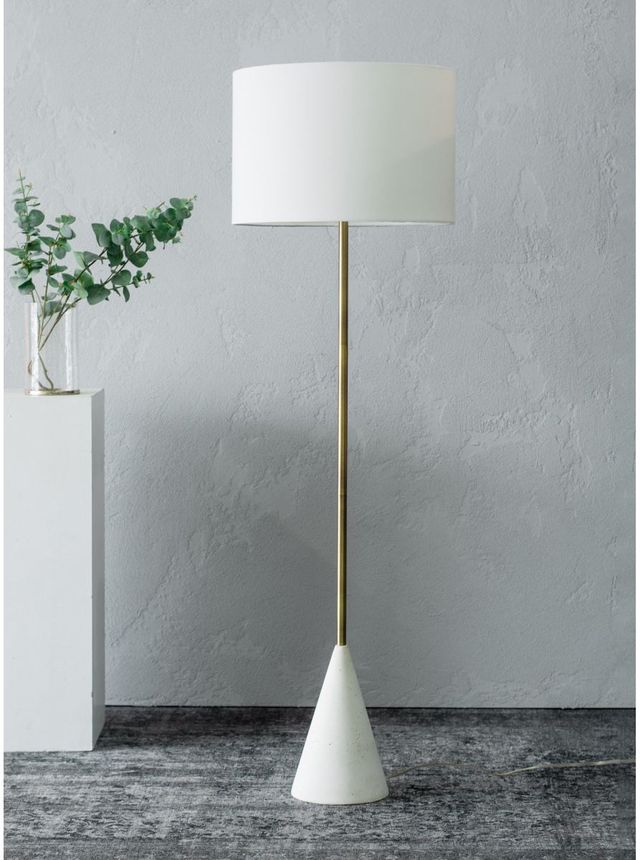 Renwil® Lacuna Antique Brushed Floor Lamp-2