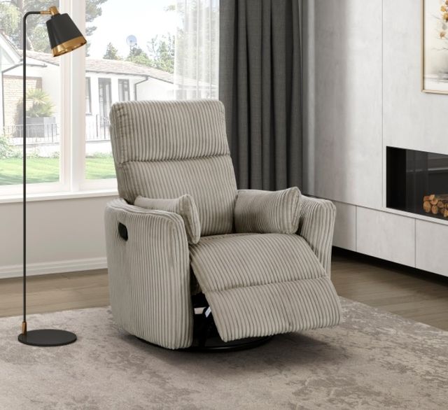 Homelegance® Traverse Taupe Manual Swivel Glider Recliner-1