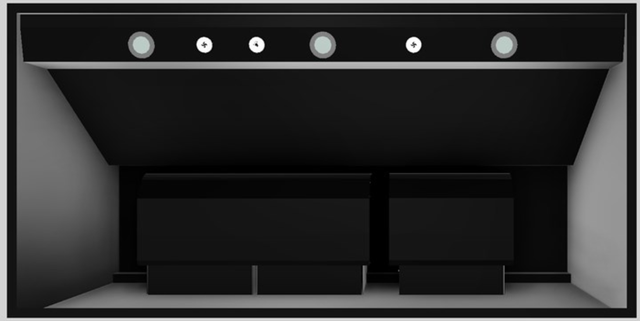 Vent-A-Hood® 48" Wall Mounted Range Hood-Black-1