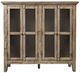 Jofran Inc. Rustic Shores Watch Hill Brown Gray 4-Door Accent Cabinet-1