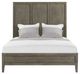 Elements International Versailles Contemporary Gray Queen Panel Bed-1