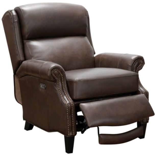 BarcaLounger® Philadelphia Ashford Walnut Leather Power Recliner-1