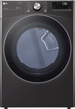 LG 7.4 Cu. Ft. Black Steel Front Load Wi-Fi Enabled Gas Dryer with TurboSteam™ and Built-In Intelligence