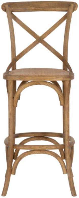 Linon Roxy Weathered Gray Wash Bar Stool-3