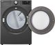 LG 7.4 Cu. Ft. Middle Black Front Load Electric Dryer-1