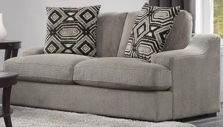 Homelegance® Orofino Light Gray Loveseat-3