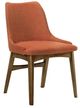 Armen Living Azalea 2-Piece Orange Dining Chairs-0