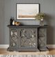 Jofran Inc. Carrington Gray Small Breakfront Cabinet-1