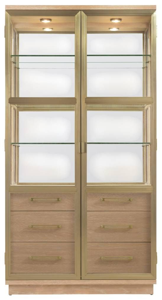 Hooker® Furniture Banyon Bay Desert Oak Display Cabinet-4