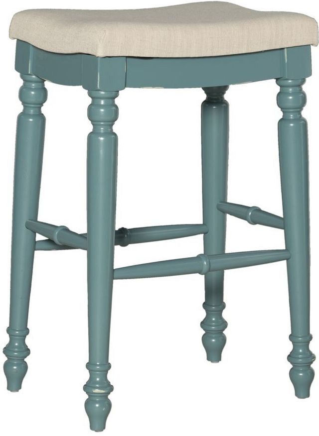 Linon Marino Antique Blue Bar Stool-0