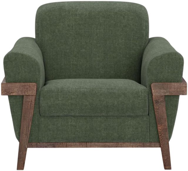 International Furniture Direct Loft Brown Olive Accent Chair-2