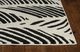 KAS Rugs Lucia Black/White Folia 5'x8' Area Rug-1