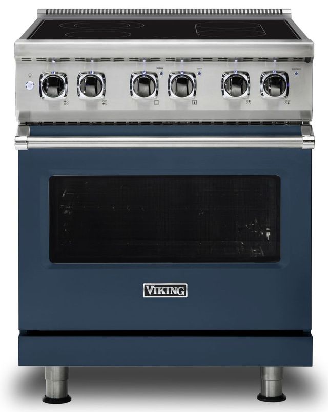 Viking® 5 Series 30" Slate Blue Pro Style Electric Range-0