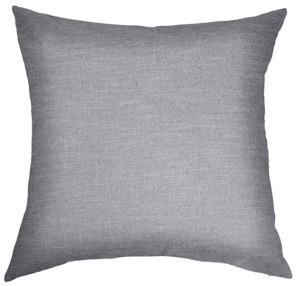 Stylecraft Dann Foley Lifestyle Down Feather Solid Grey Tweed Pillow-0