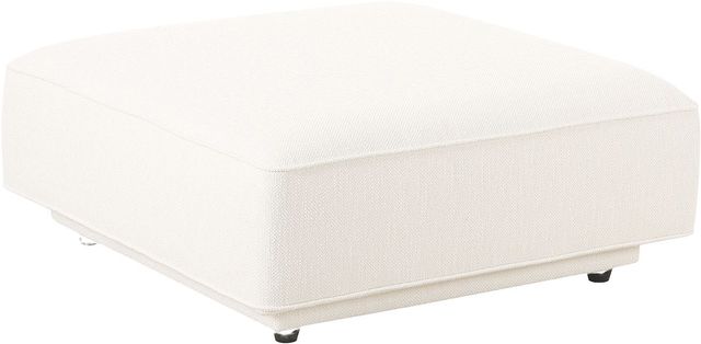 Moe's Home Collection Rosello White Ottoman-0