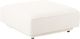 Moe's Home Collection Rosello White Ottoman-0